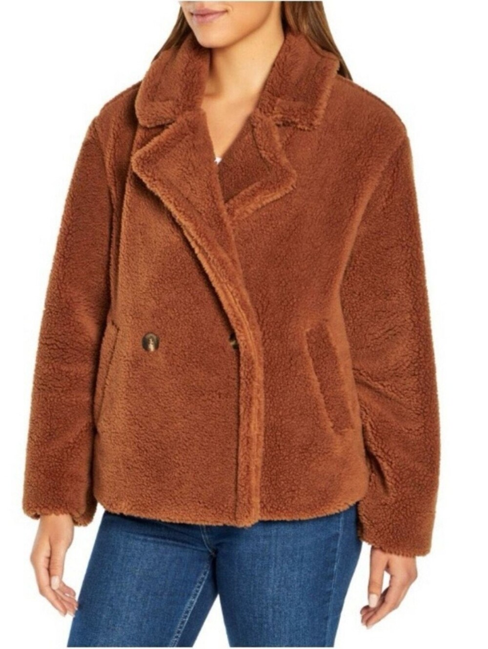 Gap Brown Teddy Coat Size M